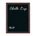 Solid Oak Frame Chalkboard - Warm Cherry, 18" W x 24" H